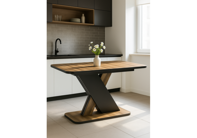 Стол деревянный Аврора авелано / графит (75x75,5)
