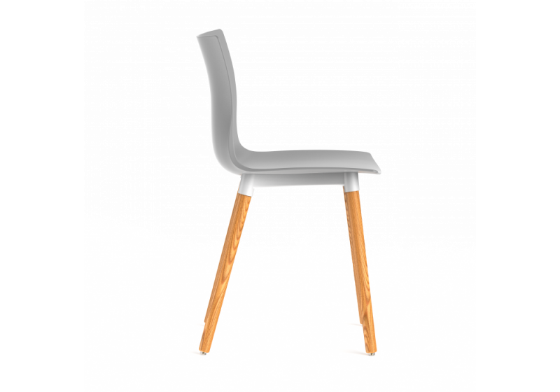 Пластиковый стул Кобе серый new (44x49x80)