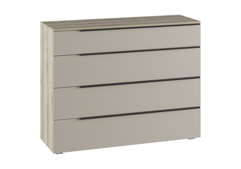 Комод Вестар 120 дуб делано / кашемир (120x40,3x91,6). 