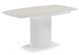 Керамический стол Фестер 160(200)х90 carmen light grey / белый (90x76)