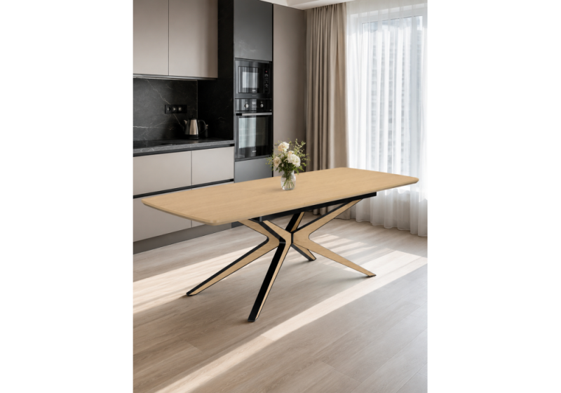Стол деревянный Roxy 160(220)x90 светлый дуб (90x75)