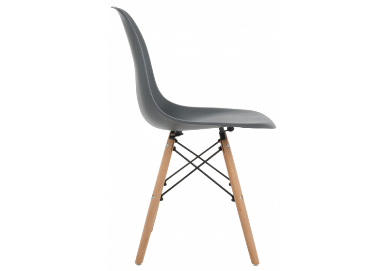 Стул деревянный Eames PC-015 grey (46x40x81)