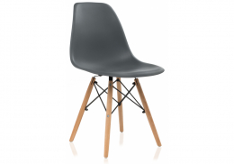 Стул деревянный Eames PC-015 grey (46x40x81)