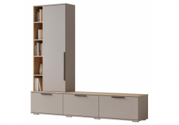 ТВ-тумба Филеста кашемир / дуб вотан (200,6x37x186,2)