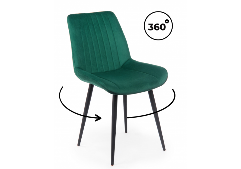 Стул на металлокаркасе Седа 360 зеленый (zd 667) / черный np (50x56x82). 