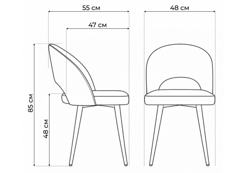 Стул на металлокаркасе Курбис 360 латте (zd 290) / белый (48x55x85)