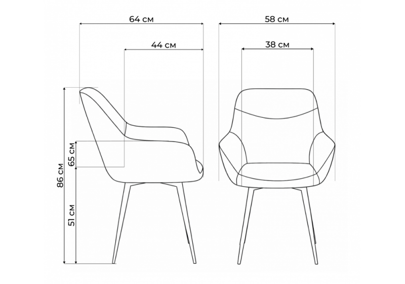 Стул на металлокаркасе Флюид 360 бежевый (zd 210) / белый (58x64x86)
